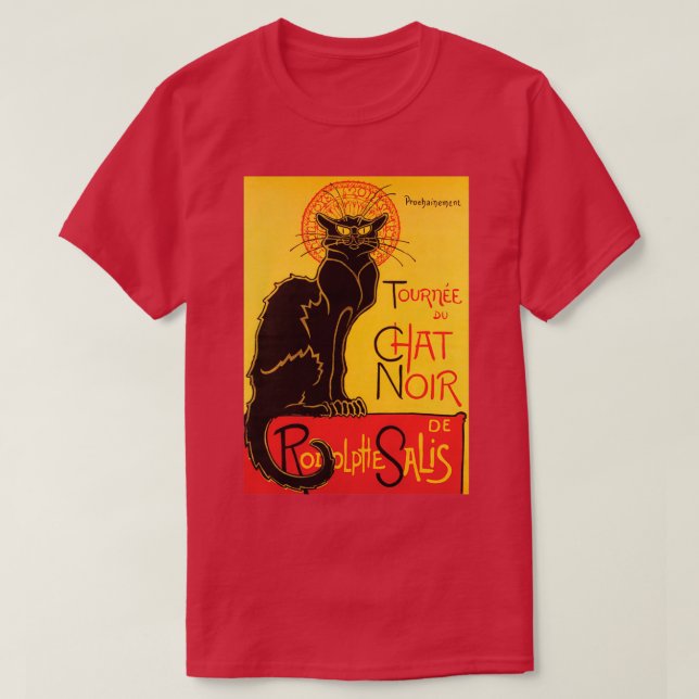 Le Chat Noir Vintage  T-Shirt (Design Front)