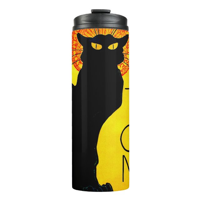 Le Chat Noir Vintage Thermal Tumbler (Front)