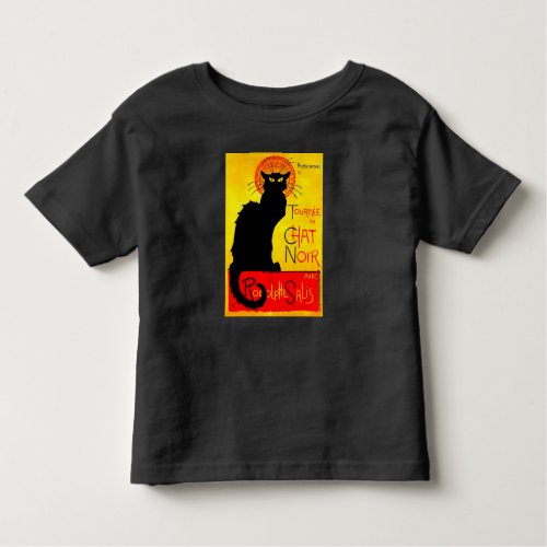 Le Chat Noir Vintage Toddler T_shirt