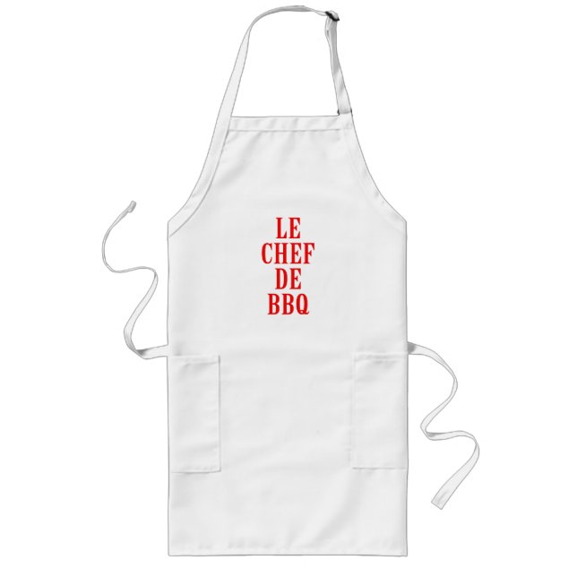 Le Chef De BBQ Long Apron (Front)