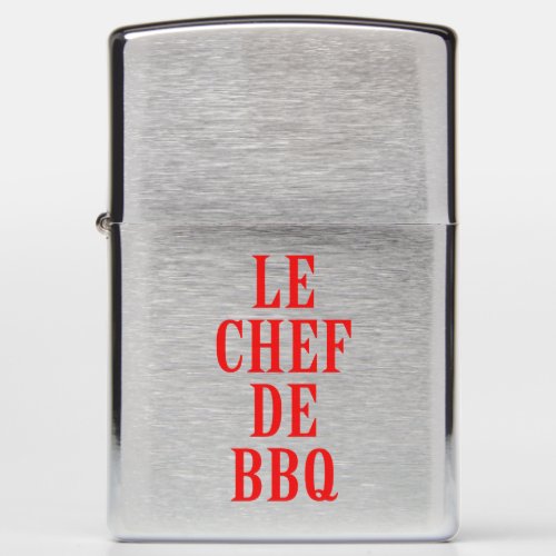 Le Chef De BBQ Zippo Lighter