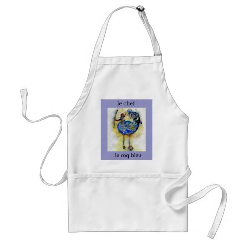 le chef le coq bleu apron _ Customized