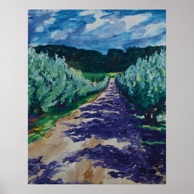 le Chemin à Château Val Joanis Poster (Front)