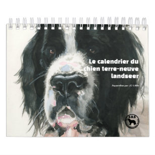 Le chien terre-neuve landseer calendar