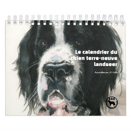 Le chien terre_neuve landseer calendar