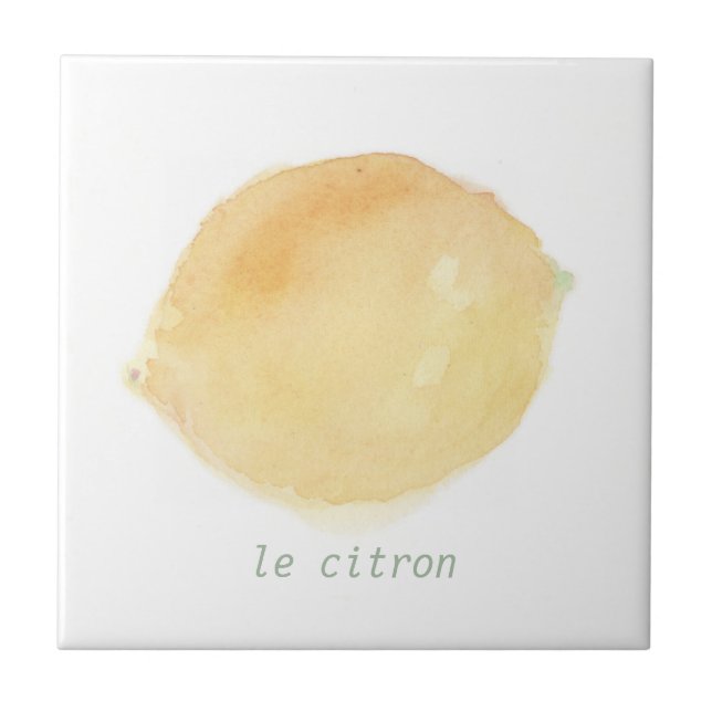 le citron ceramic tile (Front)
