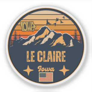 Le Claire, Iowa Ia, United States Sticker