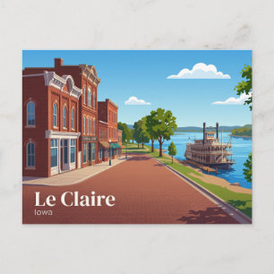 Le Claire USA Postcard