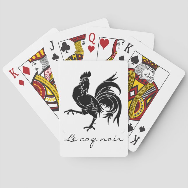 Le coq noir The Black Rooster Poker Cards (Back)