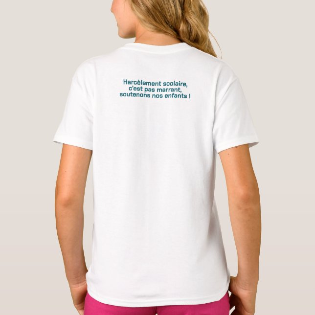 Le Cri des Agneaux : stop harcèlement scolaire T-Shirt (Back)