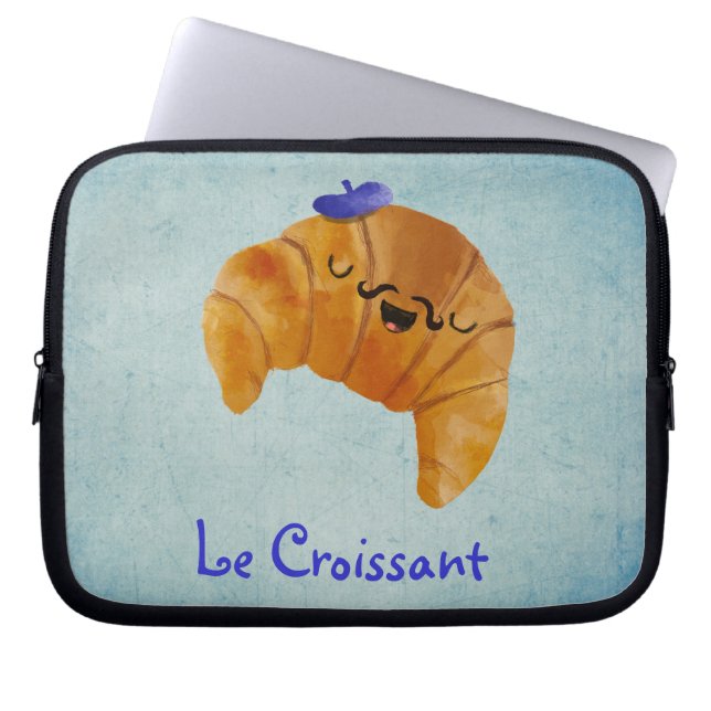 Le Croissant Laptop Sleeve (Front)
