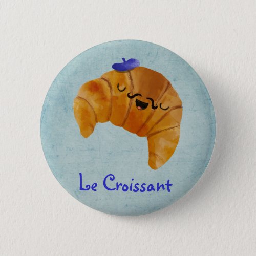 Le Croissant Pinback Button