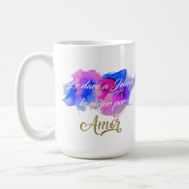 Le dare a Jehova lo mejor por amor Coffee Mug (Left)