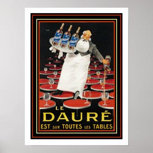 Le Daure 1924 Art Deco Poster by Lotti