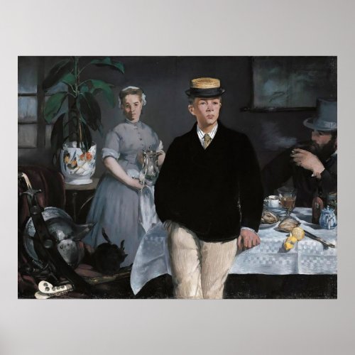 Le Djeuner dans latelier by douard Manet Poster