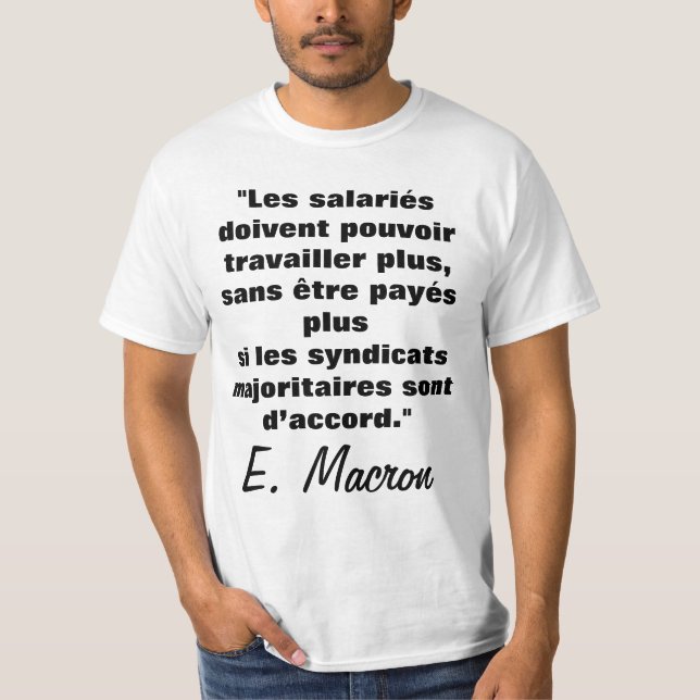 Le droit au Travail d'après E. M. - t-shirt (Front)