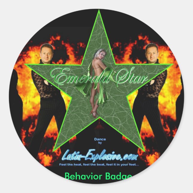 LE Emerald Star Behavior Stickers (Front)