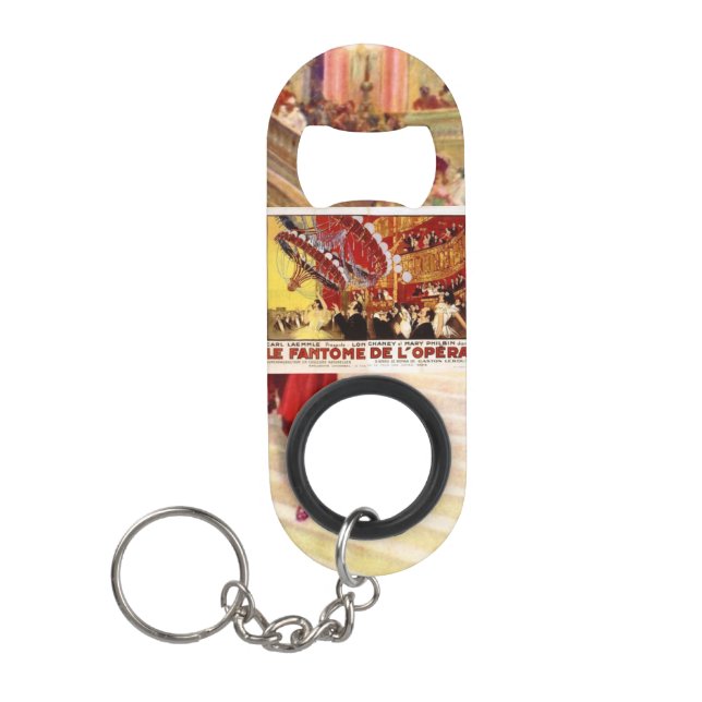 "Le Fantôme de l'Opéra 1891-poster" Keychain Bottle Opener (Front)