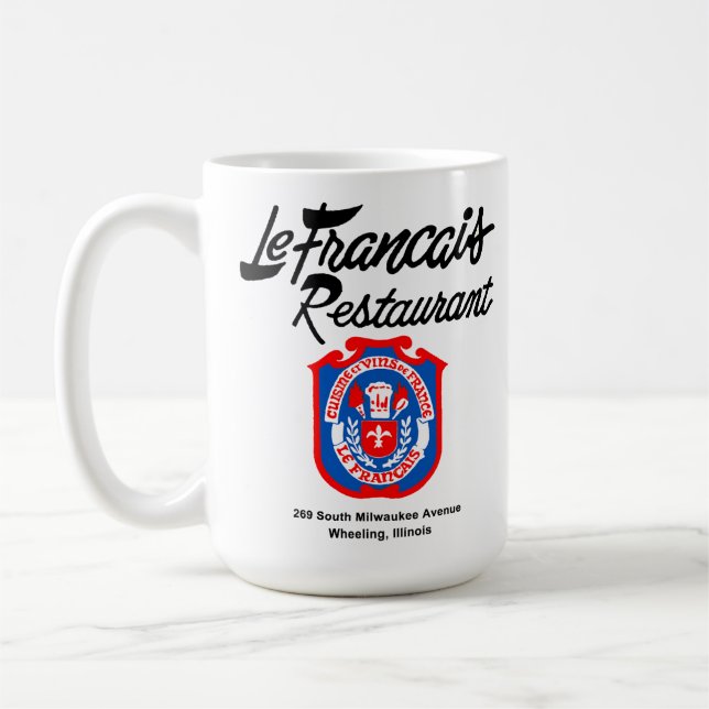 Le Francais Restaurant, Wheeling, Illinois Coffee Mug (Left)
