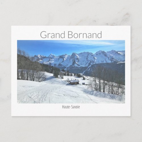 Le Grand Bornand Haute_Savoie French Alps Postcard