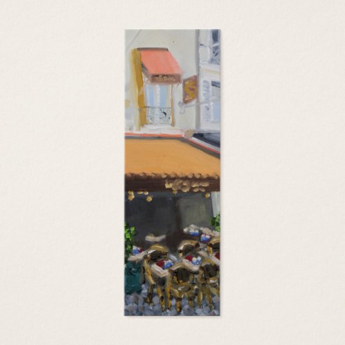 Le Grand Cafe Fontainebleau skinny bookmark Business Card Template