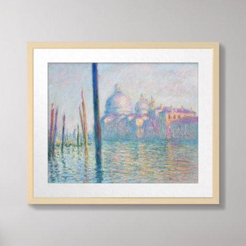 Le Grand Canal  Claude Monet Framed Art