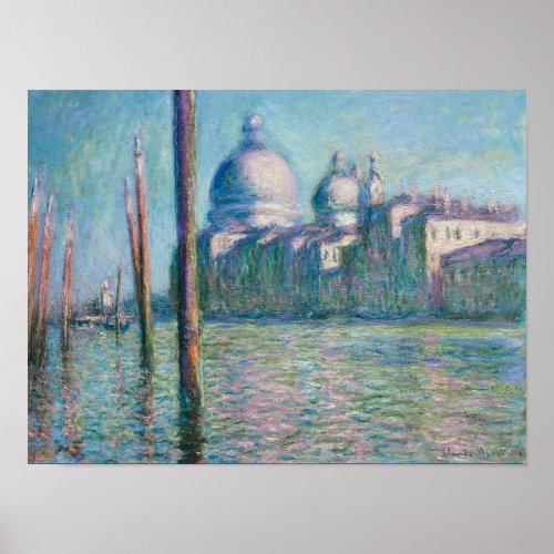 Le Grand Canal Venice 1908 Claude Monet Fine Art Poster