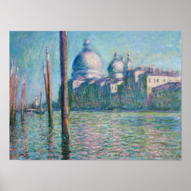 Le Grand Canal Venice (1908) Claude Monet Fine Art Poster (Front)