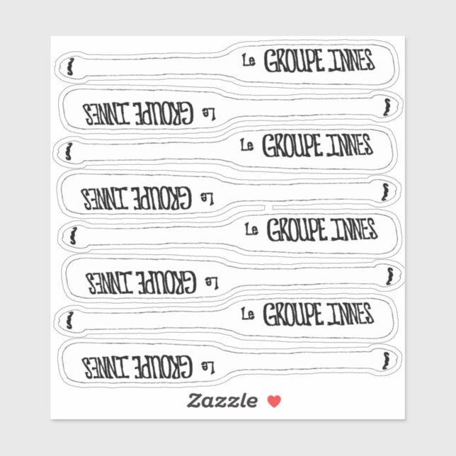Le Groupe Innes vinyl sticker (Sheet)
