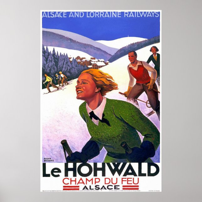Le Hohwald Vintage French Travel Poster (Front)
