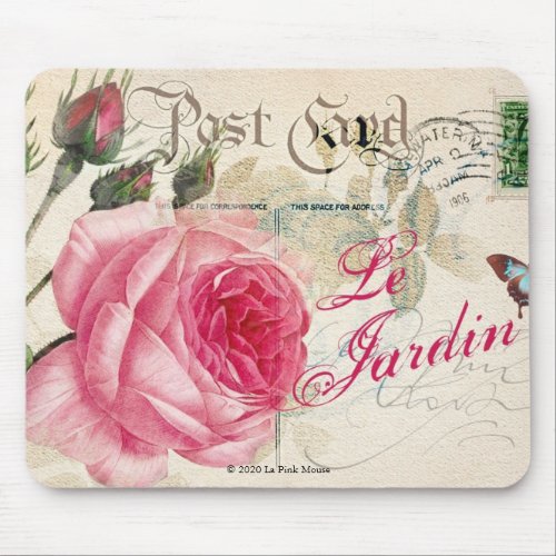 Le Jardin French Inspired Mouse Pad