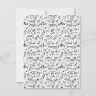 Le Jardin (The Garden) Black and Gray Note Card