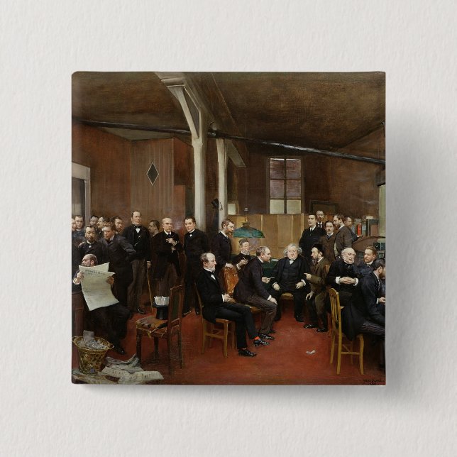 Le Journal des Debats, 1889 Pinback Button (Front)