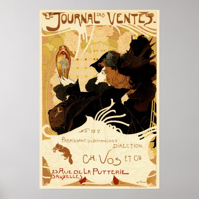 LE JOURNAL DES VENTES by Georges De Feure French Poster (Front)