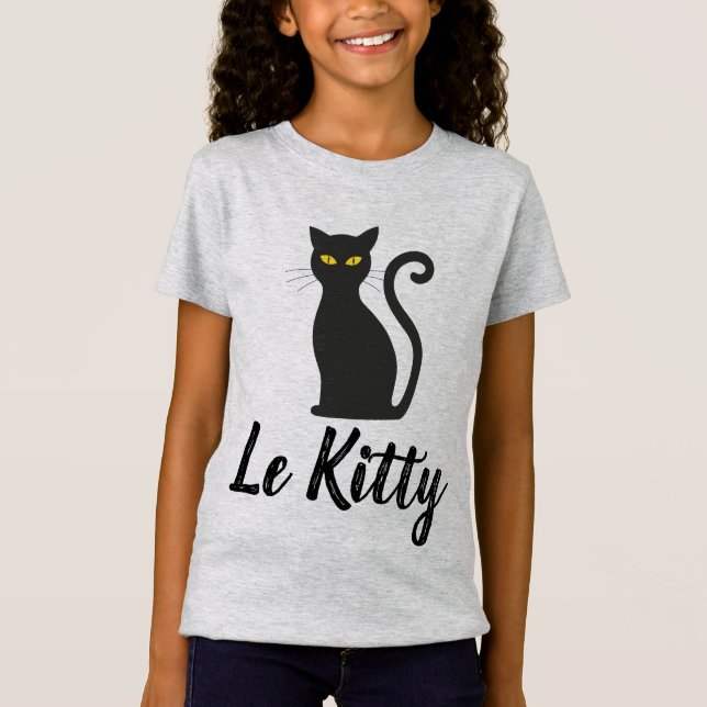 LE KITTY, FRENCH CAT T-Shirts (Front)