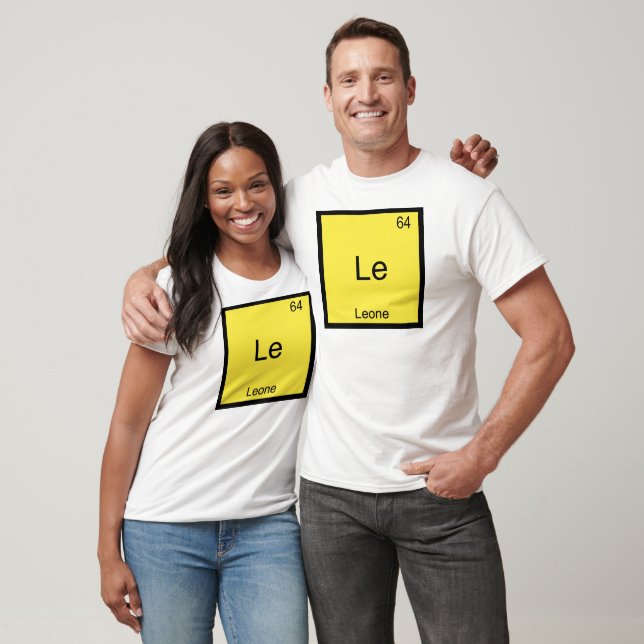 Le - Leone Funny Chemistry Element Symbol T-Shirt (Unisex)