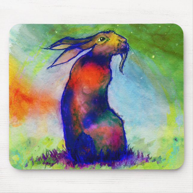 -Le Lièvre Sauvage- Mouse Pad (Front)