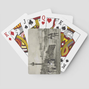 Le Louvre, engraved by Auguste Bry (engraving) Poker Cards
