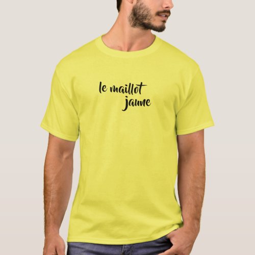 Le Maillot Jaune Yellow Jersey Brush Brushstroke T_Shirt