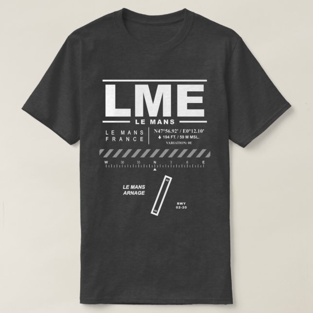 Le Mans Arnage Airport LME T-Shirt (Design Front)