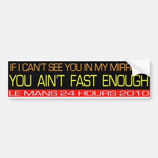 Le Mans Car Sticker (Front)
