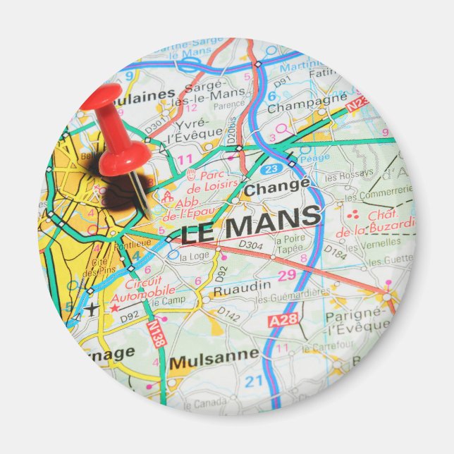 Le Mans, France Magnet (Front)