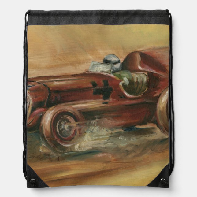 Le Mans Racecar by Ethan Harper Drawstring Bag (Front)