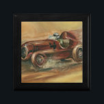 Le Mans Racecar by Ethan Harper Jewelry Box<br><div class="desc">Test your endurance with this painting of a racecar participating in the Le Mans sports race. An Ethan Harper original,  you can practically feel the wind jostle your clothes as the race races by. Fans of auto racing should buy a copy today!</div>