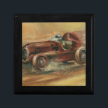Le Mans Racecar by Ethan Harper Jewelry Box<br><div class="desc">Test your endurance with this painting of a racecar participating in the Le Mans sports race. An Ethan Harper original,  you can practically feel the wind jostle your clothes as the race races by. Fans of auto racing should buy a copy today!</div>