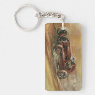 Le Mans Racecar by Ethan Harper Keychain