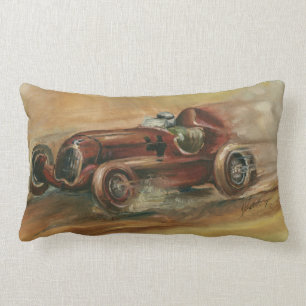 Le Mans Racecar by Ethan Harper Lumbar Pillow