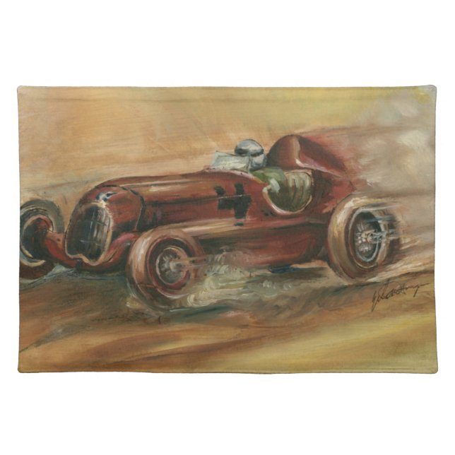 Le Mans Racecar by Ethan Harper Placemat (Front)
