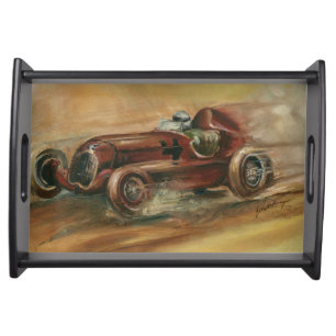 Le Mans Racecar by Ethan Harper Serving Tray