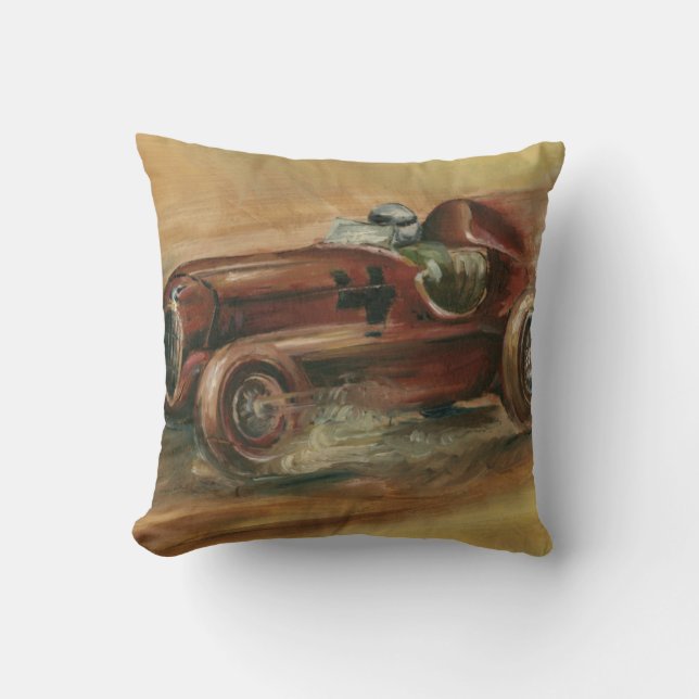 Le Mans Racecar by Ethan Harper Throw Pillow (Front)